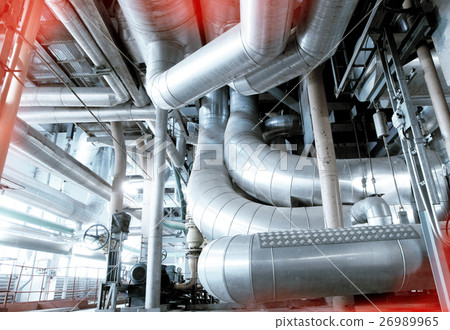 Industrial zone, Steel pipelines and cables 26989965