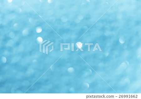 christmas blue bokeh snow, winter background 26991662