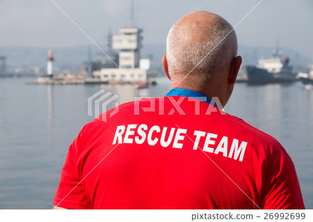 Rescue team waiting to save people in action Rescue team waiting to save people in action 26992699