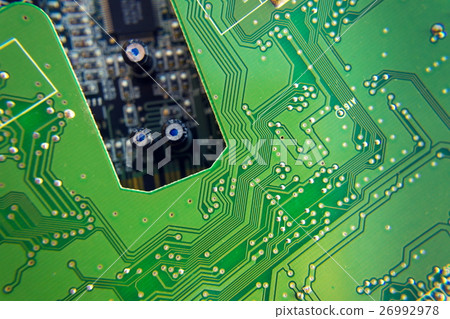 Filtered green computer motherboard circuit Filtered green computer motherboard circuit 26992978