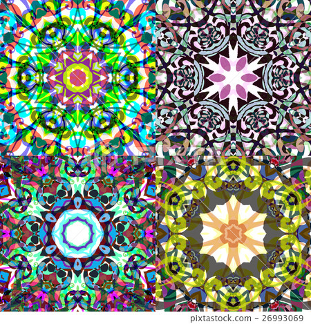 Gorgeous seamless patchwork patterns. 26993069