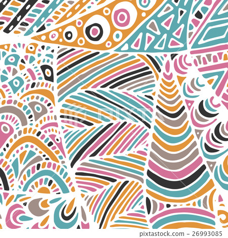 Zentangle ornament. Colorful texture for 26993085