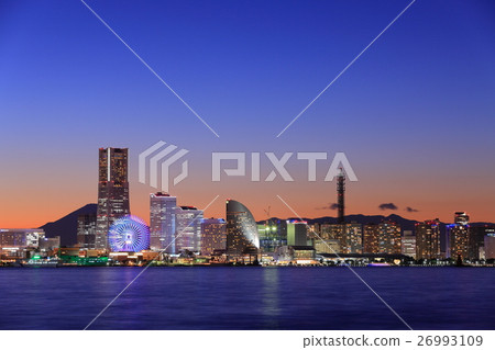 港區未來富士的夜景 港區未來富士的夜景 26993109