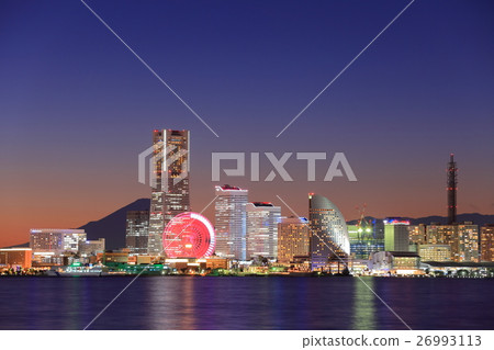 Night view of Minato Mirai Fuji 26993113