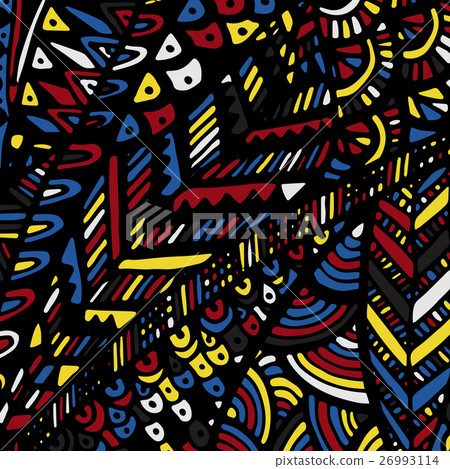 Zentangle ornament. Colorful texture for 26993114