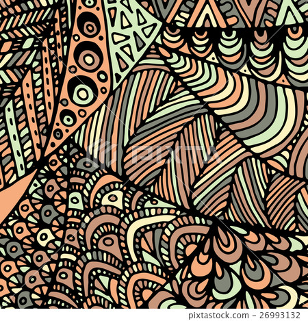 Zentangle ornament. Colorful texture for 26993132