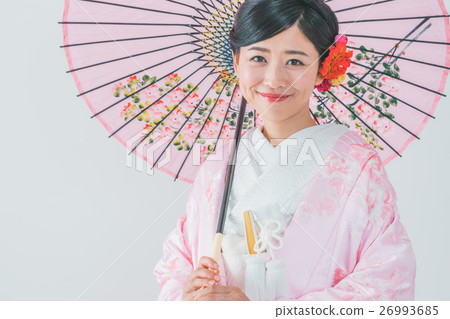 colorful wedding kimono, bride, wedding 26993685