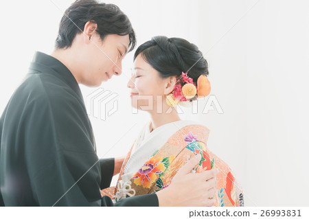 新郎新娘 親吻 吻 26993831
