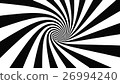 Black and white hypnotic spiral 26994240