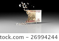 Ruble banknotes is falling apart 26994244