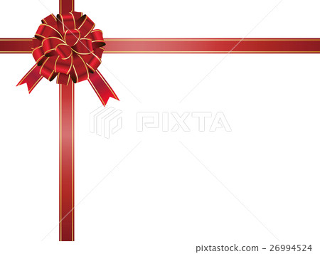 Flower ribbon illustration material present - Stock Illustration  [97614707] - PIXTA