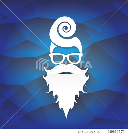 vector Christmas hipster santa claus greeting card vector Christmas hipster santa claus greeting card 26994571