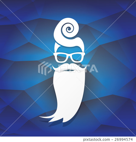 vector Christmas hipster santa claus greeting card vector Christmas hipster santa claus greeting card 26994574