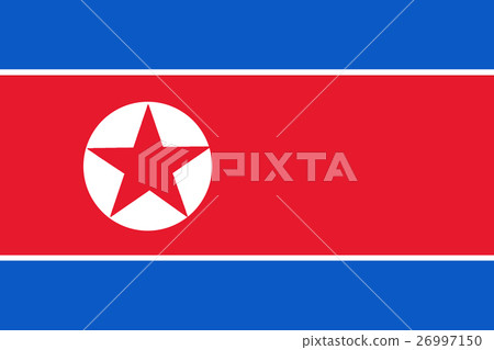 North Korea flag ,3D North Korea national flag North Korea flag ,3D North Korea national flag 26997150