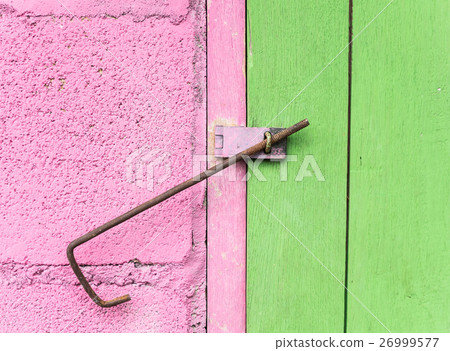 Rusty metal rod. 26999577