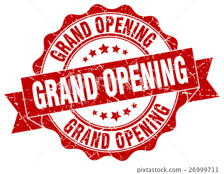 grand opening stamp. sign. seal grand opening stamp. sign. seal 26999711