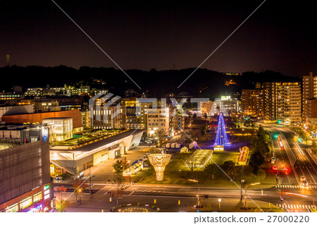 Oita Ekimae Night view 27000220