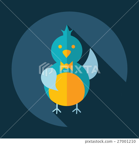 Flat modern design with shadow Icon bird Flat modern design with shadow Icon bird 27001210