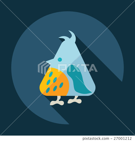 Flat modern design with shadow Icon bird Flat modern design with shadow Icon bird 27001212