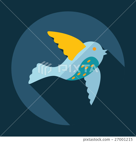 Flat modern design with shadow Icon bird Flat modern design with shadow Icon bird 27001215