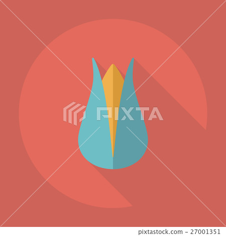 Flat modern design with shadow Icon flower Flat modern design with shadow Icon flower 27001351