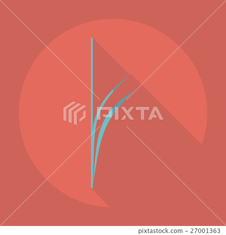 Flat modern design with shadow Icon flower - Stock Illustration ...