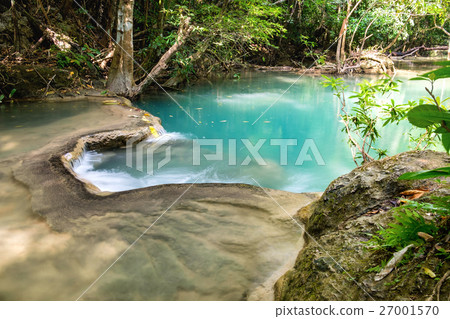 Waterfall tropical rain forest scenic natural Waterfall tropical rain forest scenic natural 27001570