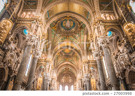 Inside The La Fourviere Church In Lyon France Inside The La Fourviere Church In Lyon France 27003998