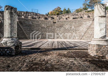 Old Roman ruins in Lyon France Old Roman ruins in Lyon France 27004287