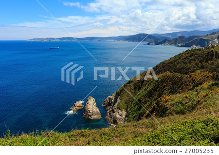 Atlantic ocean summer coastline. Atlantic ocean summer coastline. 27005235