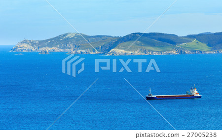 Ferryboat and Atlantic coastline. Ferryboat and Atlantic coastline. 27005238
