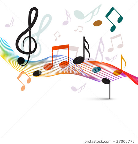 Music Notes and Staff. 27005775