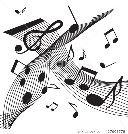 Staff and Notes. Abstract Vector Music Background. 27005776