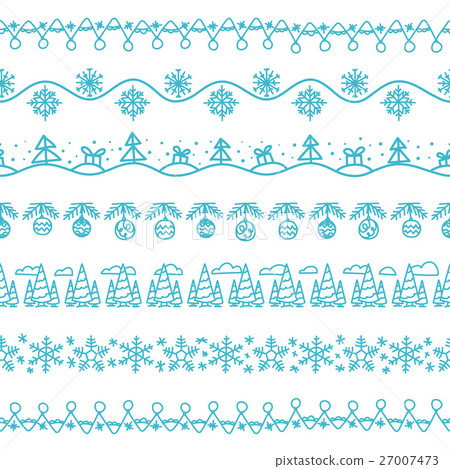 Different doodle christmas vector decor 27007473
