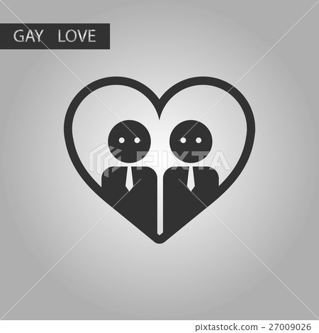black and white style icon gays in heart black and white style icon gays in heart 27009026