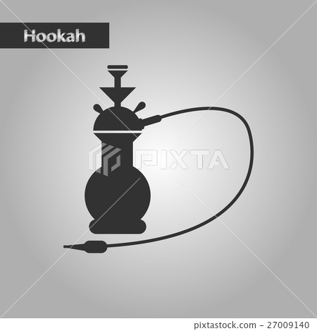 black and white style icon Eastern hookah 27009140
