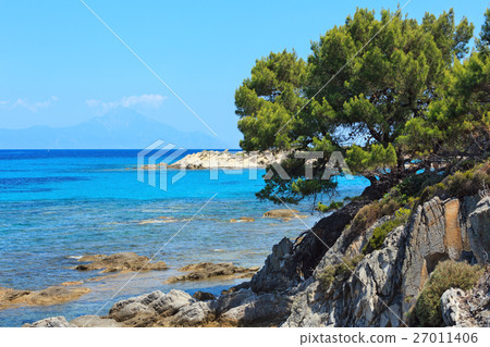 Aegean sea coast (Chalkidiki, Greece). 27011406