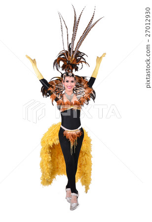 cabaret dancer isolated 27012930