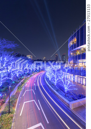 Roppongi Star Light Road Stock Photo