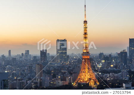 點亮的東京塔 點亮的東京塔 27013794