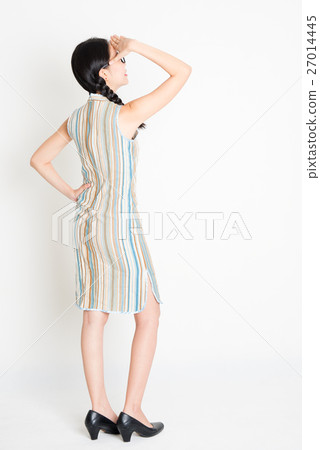 Asian girl hand shielding Asian girl hand shielding 27014445