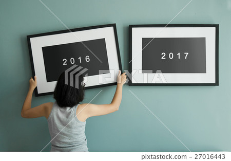 New year concept. 2016 to 2017. 27016443