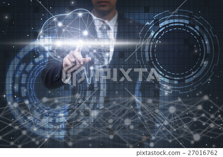 Businessman hand pointing the brain over the Innovation Technology background, technology and innovation concept Businessman hand pointing the brain over the Innovation Technology background, technology and innovation concept 27016762