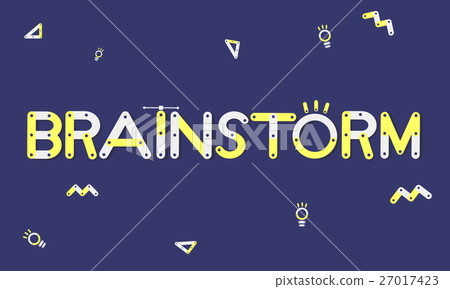 插图素材: geometric font brainstorm ideas concept 查看全部