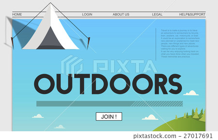 Adventure Journey Camping Traveling Explore Tent Concept Adventure Journey Camping Traveling Explore Tent Concept 27017691