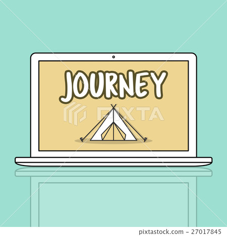 Outdoors Camping Tent Graphic Concept Outdoors Camping Tent Graphic Concept 27017845