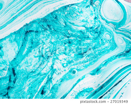Mixed paint - blue and white background 27019349