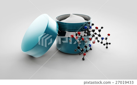 Illustration of hyaluronic acid cream 27019433