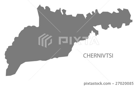 Chernivtsi Ukraine Map grey 27020085