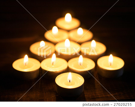 fir-tree shape from candle light fir-tree shape from candle light 27020255